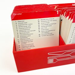 Komplet retro opskriftskasse