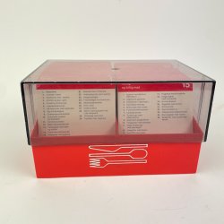 Komplet retro opskriftskasse