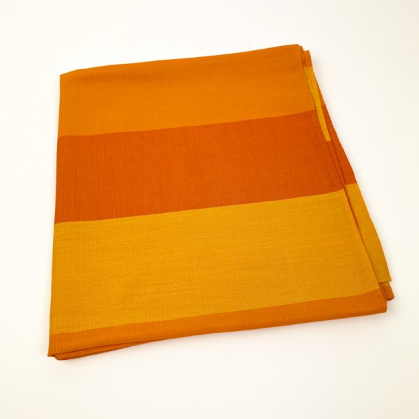 Orange retro dug med striber � 160 cm