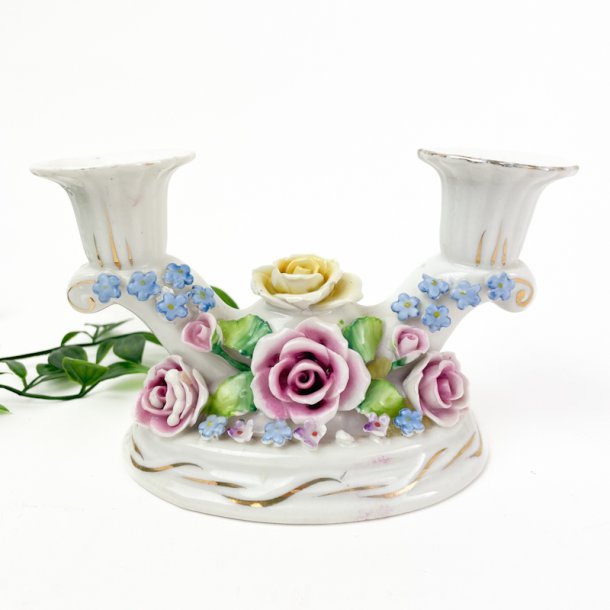 Vintage porcel�ns lysestage