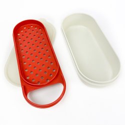 R�d retro Tupperware beholder