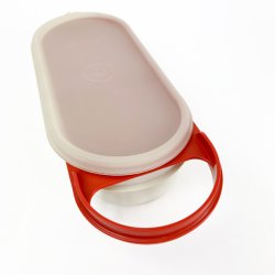 R�d retro Tupperware beholder