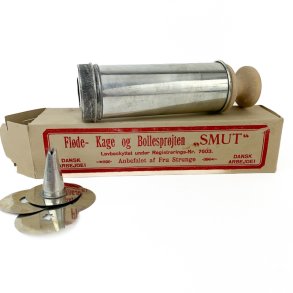 Vintage bollesprjte i original ske