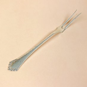 Vintage p�l�gsgaffel i s�lvplet