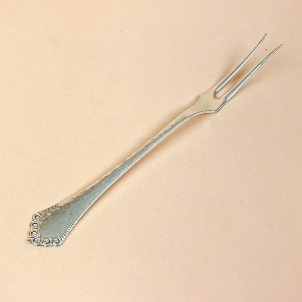 Vintage p�l�gsgaffel i s�lvplet