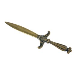 Goldfarbener Vintage-Briefffner