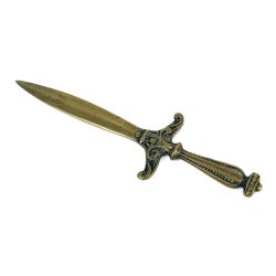 Goldfarbener Vintage-Briefffner