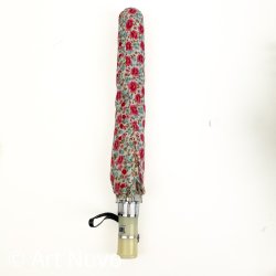 Blomstret vintage foldeparaply
