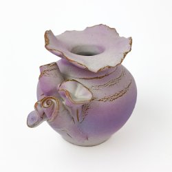 Kleine retro vase aus den 80ern in Pastellfarben