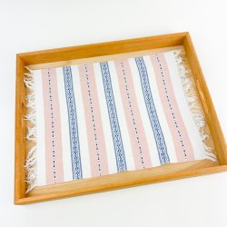 Pastellfarbene Retro-Tablettserviette