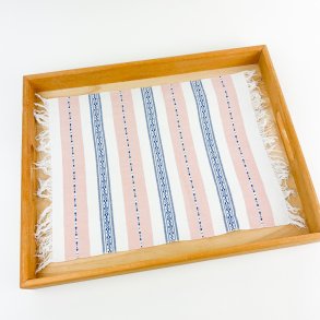 Pastellfarbene Retro-Tablettserviette