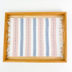 Pastellfarbene Retro-Tablettserviette