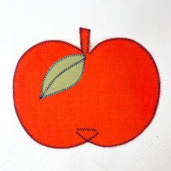 Roter Apfel-Applikation