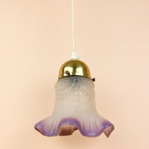 Lilla vintage pendel glas