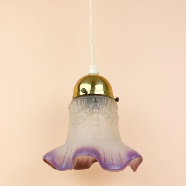 Lilla vintage pendel glas