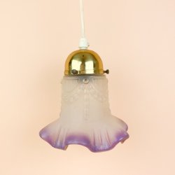 Lilla vintage pendel glas