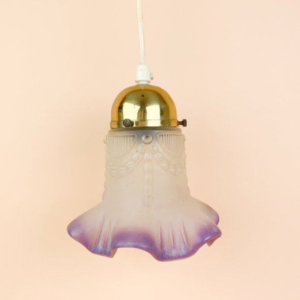 Lilla vintage pendel glas