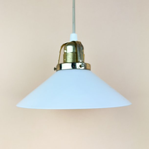 Hvid vintage pendel glas