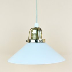 Hvid vintage pendel glas