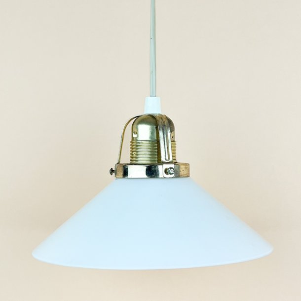 Hvid vintage pendel glas