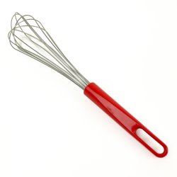 Roter Vintage-Schneebesen