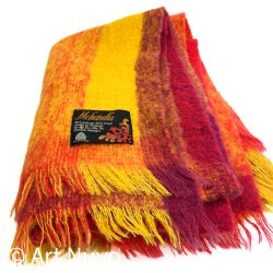 Farverig Moharella vintage mohairplaid