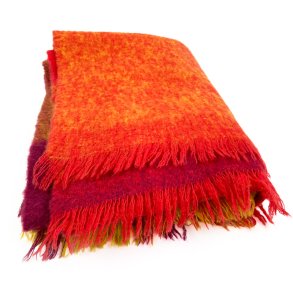 Farverig Moharella vintage mohairplaid