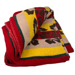 Farverig retro plaid med blomster