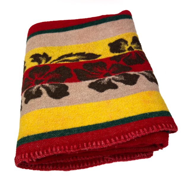 Farverig retro plaid med blomster