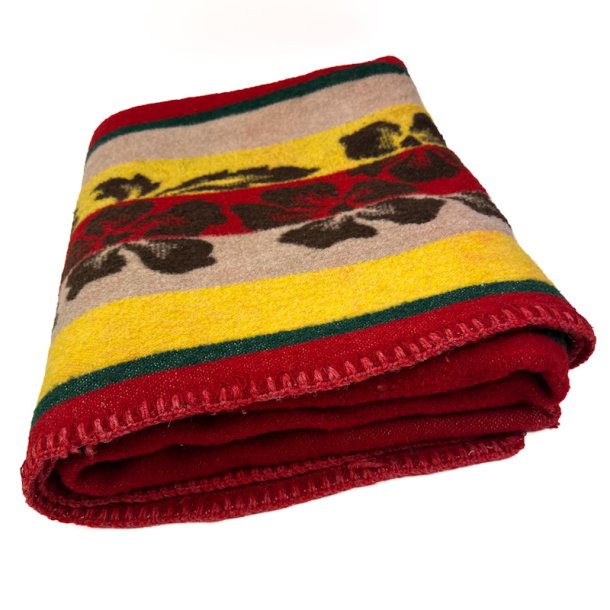 Farverig retro plaid med blomster