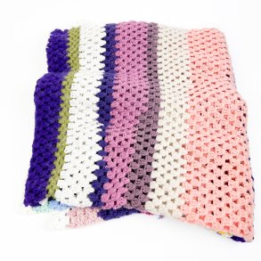 Farverig h�klet retro t�ppe