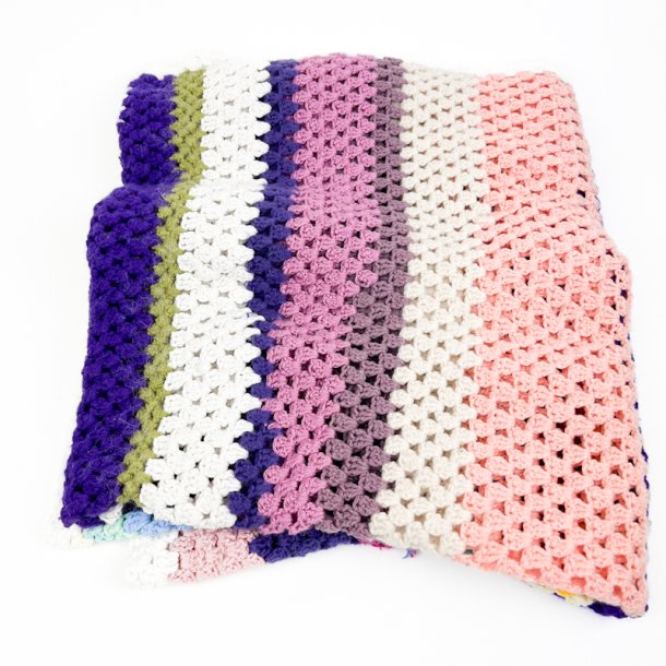 Farverig h�klet retro t�ppe