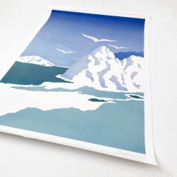 Szekko 1992 Plakat  Eisberge und Vgel