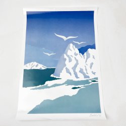 Szekko 1992 Plakat  Eisberge und Vgel