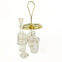 Vintage goldfarbene Plate de Mnage