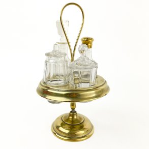 Vintage goldfarbene Plate de Mnage