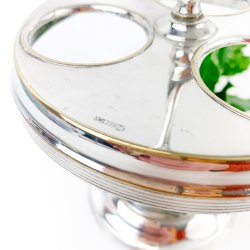 Vintage versilberte Plate de Menage