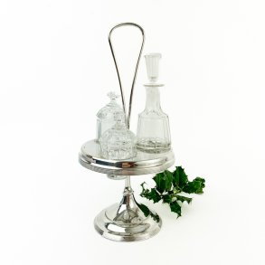 Vintage versilberte Plate de Menage