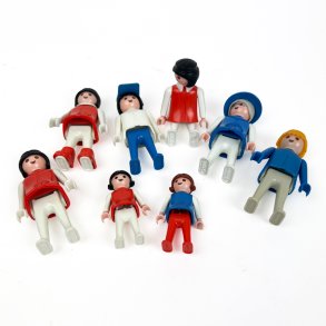 Otte retro Playmobil figurer