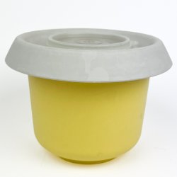 Gul retro Tupperware sk�l