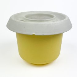 Gul retro Tupperware sk�l