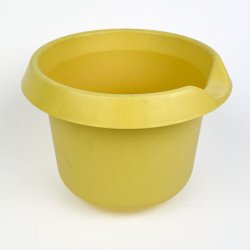 Gul retro Tupperware sk�l