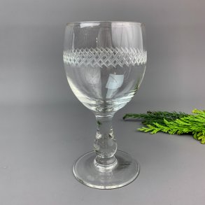 Porterglas med krydsslibninger - Kastrup Glasv�rk