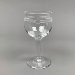 Vintage portvinsglas med ciselering