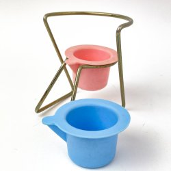 Retro Puppentpfchen mit Stuhl