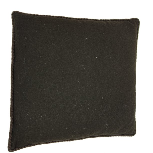 Broderet brun retro pyntepude
