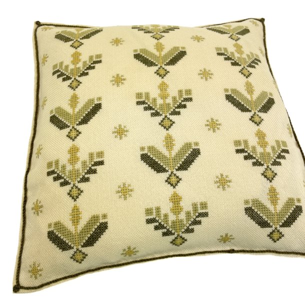 Broderet vintage pyntepude