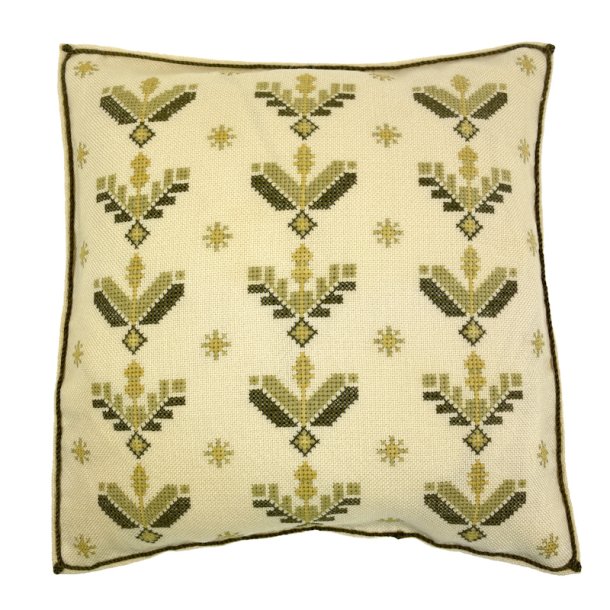 Broderet vintage pyntepude