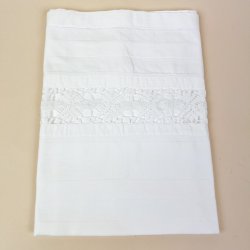 Vintage damask pudebetr�k med h�klet mellemv�rk
