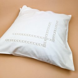 Hvidt vintage pudebetr�k